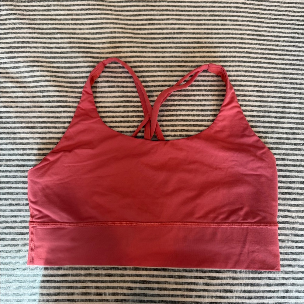 Lululemon Energy Sports Bra - Longline Coral/Pink